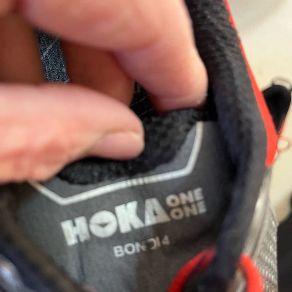 Hoka ONE ONE BONDI4 RUNNING Shoes
Men’s size 13 
Preowned Used Hole and scuffs. - Picture 4 of 16